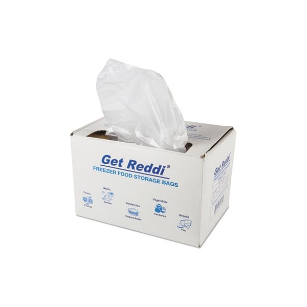 Integrated Bagging Systems Inteplast, GET REDDI FREEZER FOOD STORAGE BAGS, 0.5 MIL, 27in X 37in, NATURAL, 200PK PBR37HD - main